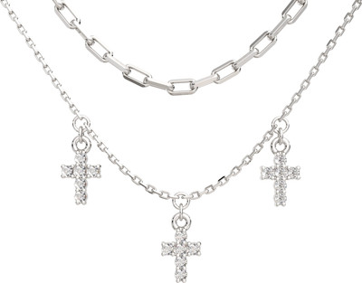 Колье из серебра ZORKA 0550112.ZZ (40см, с фианитами)