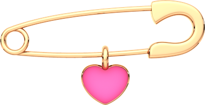 Брошь из розового золота ZORKA 930007