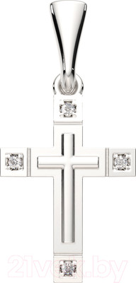 Крестик из серебра ZORKA 0440318.ZZ.REL (с фианитом)