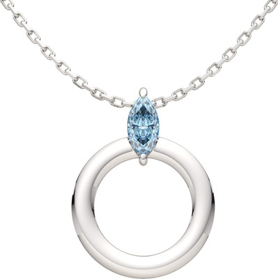 Колье из серебра ZORKA 05S4006 (45см, с топазом)