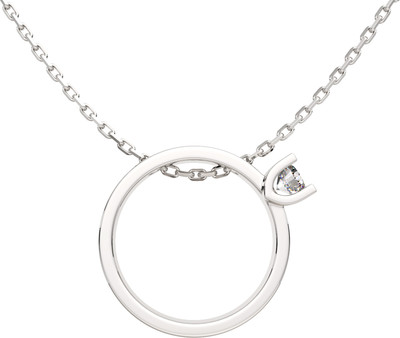 Колье из серебра ZORKA 0550075.ZZ (45см, с фианитом)