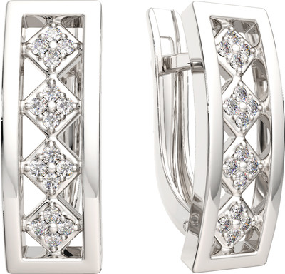 Серьги из серебра ZORKA 03101025 (с фианитами)