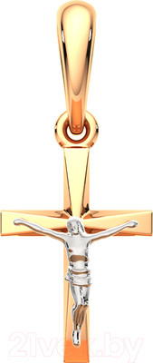 Крестик из комбинированного золота ZORKA 430146.14K.B.REL