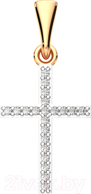 Крестик из розового золота ZORKA 440062.14K.R.REL (с фианитами)