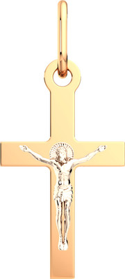 Крестик из комбинированного золота ZORKA 410041.14K.B.REL