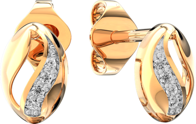 Серьги из розового золота ZORKA 3101020.9K.R.ZZ (с фианитами)