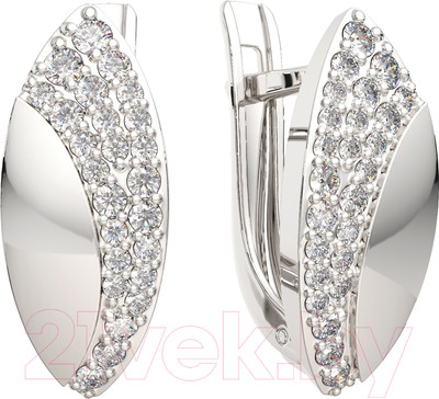 Серьги из серебра ZORKA 03101245 (с фианитами)