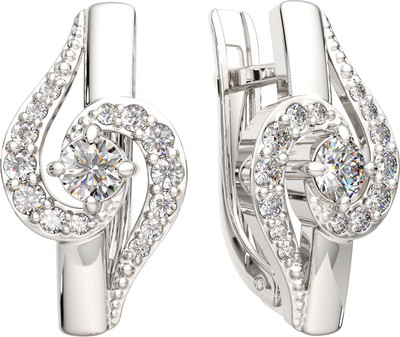 Серьги из серебра ZORKA 03101202.ZZ (с фианитами)