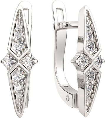 Серьги из серебра ZORKA 03101189 (с фианитами)