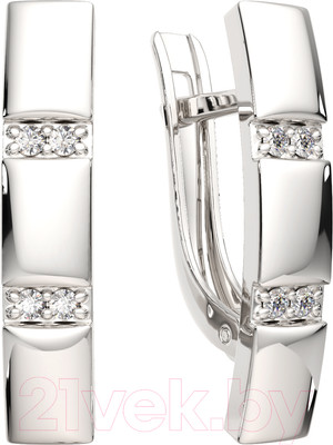 Серьги из серебра ZORKA 03101190.ZZ (с фианитами)