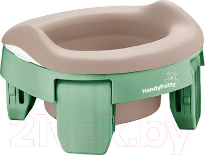 Дорожный горшок ROXY-KIDS HandyPotty / HP-255OB (оливковый/бежевый)