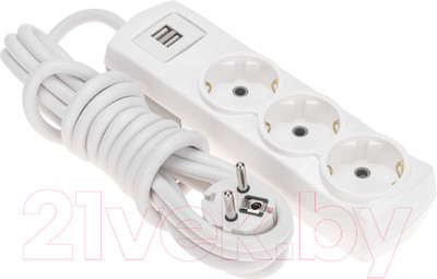 Удлинитель Rexant Premium 13-4110 (белый)