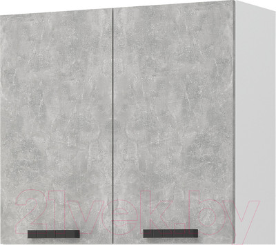 Шкаф навесной для кухни Mio Tesoro Пасадена ШВ 800 (белый/ателье светлое)