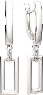 Серьги из серебра ZORKA 0310730.ZZ (с фианитами)