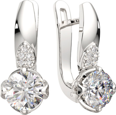 Серьги из серебра ZORKA 0310735.ZZ (с фианитами)