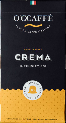 Кофе в капсулах O'ccaffe Crema стандарт Nespresso (10x5г)