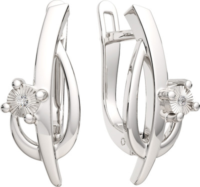 Серьги из серебра ZORKA 03D0090.ZZ (с бриллиантами)