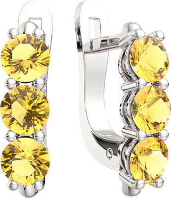 Серьги из серебра ZORKA 0310065/ж (с фианитами)