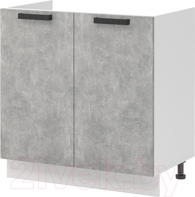 Шкаф под мойку Mio Tesoro Пасадена ШНМ 800 (белый/ателье светлое)