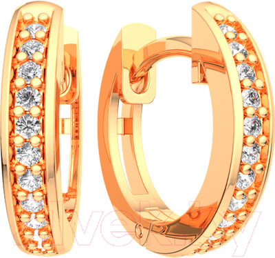 Серьги из розового золота ZORKA 310470.9K.R (с фианитами)
