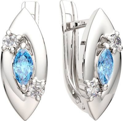 Серьги из серебра ZORKA 03S4025.ZZ (с топазами и фианитами)