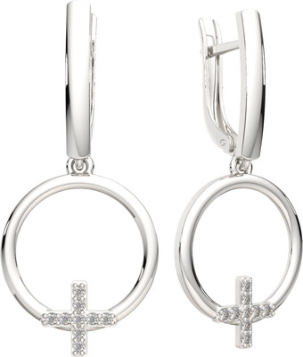 Серьги из серебра ZORKA 0310701 (с фианитами)