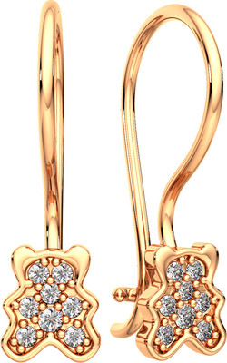 Серьги из розового золота ZORKA 310430А (с фианитами)