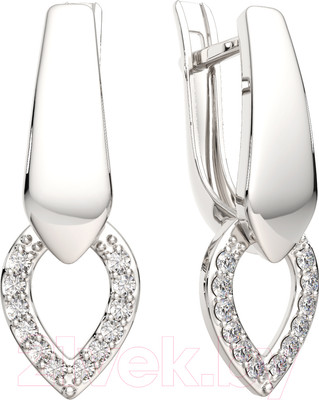 Серьги из серебра ZORKA 03101111 (с фианитами)