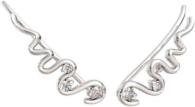 Серьги из белого золота ZORKA 310160.9K.W (с фианитами)