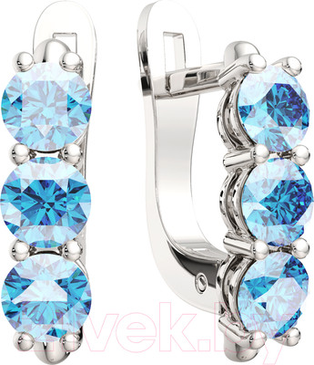 Серьги из серебра ZORKA 0310065/т (с фианитами)