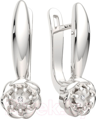 Серьги из серебра ZORKA 03D0052 (с бриллиантами)