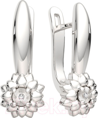 Серьги из серебра ZORKA 03D0053 (с бриллиантами)