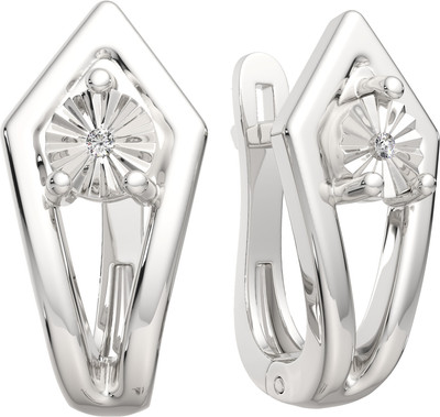 Серьги из серебра ZORKA 03D0054 (с бриллиантами)