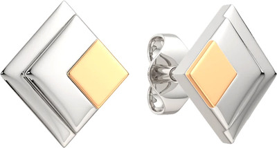 Серьги из серебра ZORKA 0300137.G14K (с золотой вставкой)