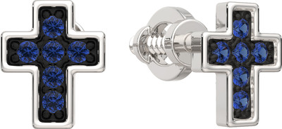 Серьги из белого золота ZORKA 3P1030.14K.W (с сапфирами)