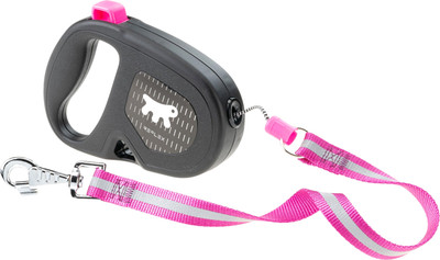 Поводок-рулетка Ferplast Flippy One Reflex S / 75095019 (шнур, фуксия)