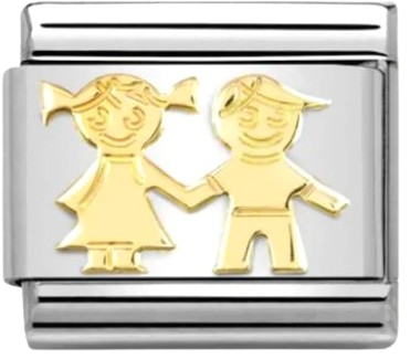Звено для браслета NominatioN Брат с сестрой 030162/69