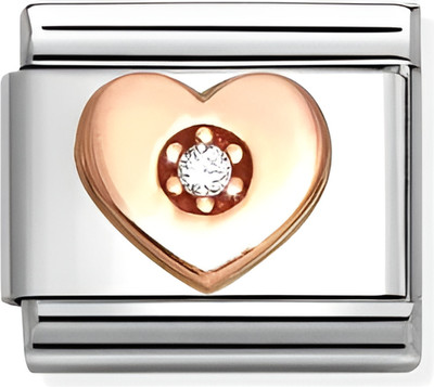 Звено для браслета NominatioN Сердце с фианитом 430305/39