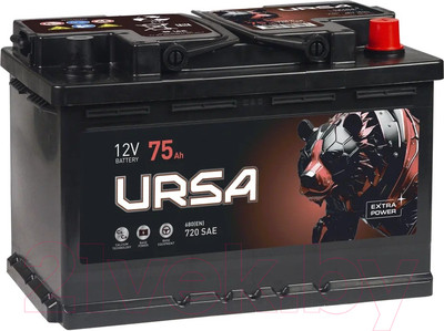 Автомобильный аккумулятор Ursa Extra Power 6СТ R+ (75А/ч)