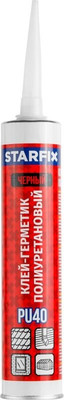 Клей-герметик Starfix PU40 SM-54876-1 (300мл, черный)