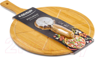 Разделочная доска Attribute Pizzaiolo AGP035 (с ножом для пиццы)