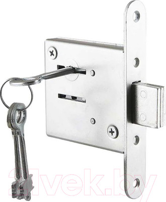 Замок врезной Vettore ЗВ 8-4 CP (хром, 3 ключа)