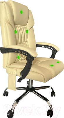 Кресло офисное Cactus CS-CHR-OC04M-WT (слоновая кость)