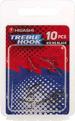 Набор крючков рыболовных Higashi TH-1 #12 NS Black / 00601