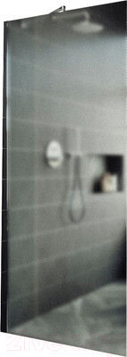 Душевая стенка MaybahGlass 109x195 / MGD-680-4ш (сатин стекло/хром глянцевый)