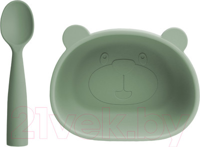 Набор посуды для кормления Beola baby HSB-04/B (зеленый)