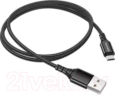 Кабель Borofone BX54 Micro (1м, черный)