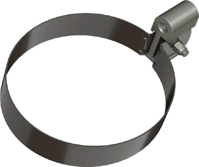 Хомут водосточной трубы Технониколь Оптима универсальный / 113854 (140мм, темно-коричневый)