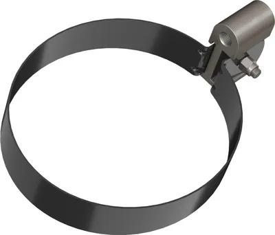 Хомут водосточной трубы Технониколь Оптима универсальный / 113855 (140мм, черный)