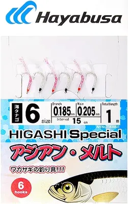 Комплект оснастки для приманки Hayabusa Sabiki J1 #6 / 05634